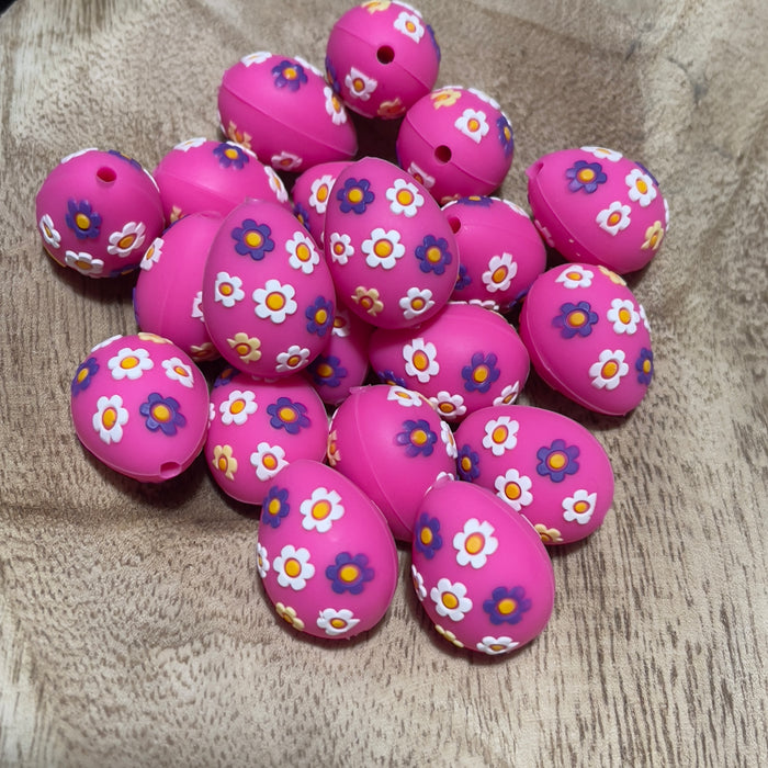 Pink Floral Egg