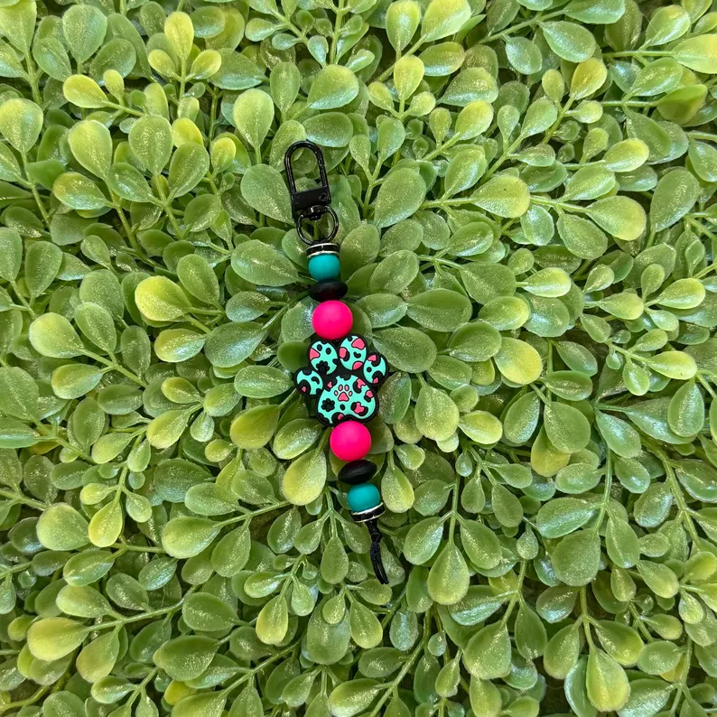 Teal Cheetah Paw