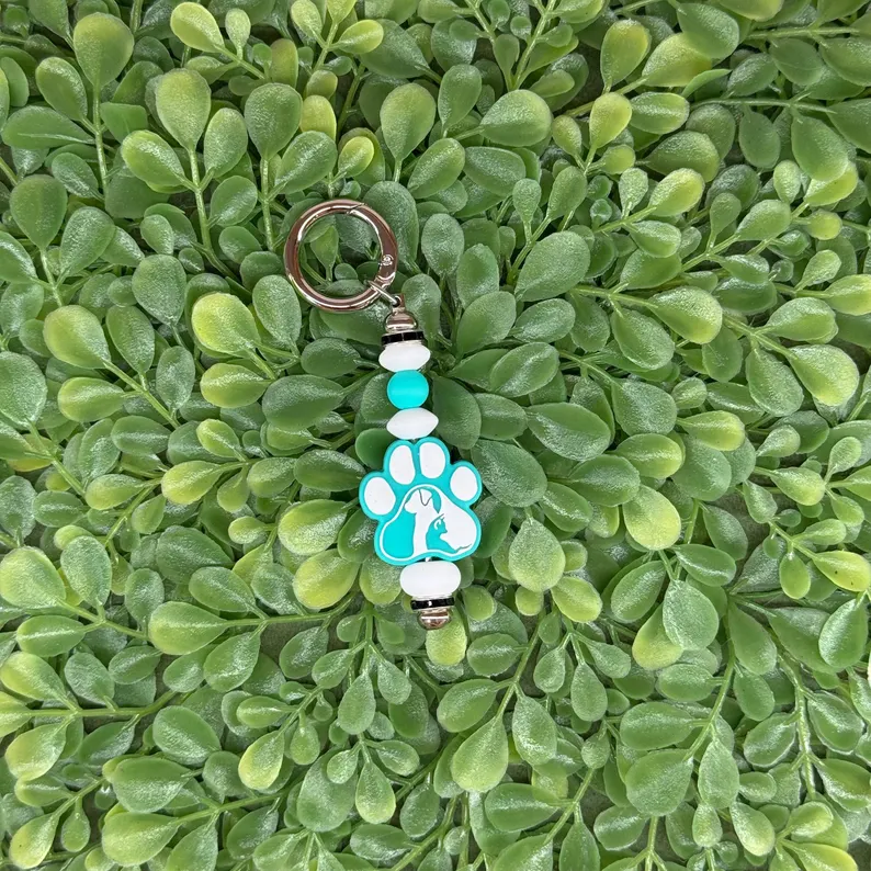 Teal Paw Print