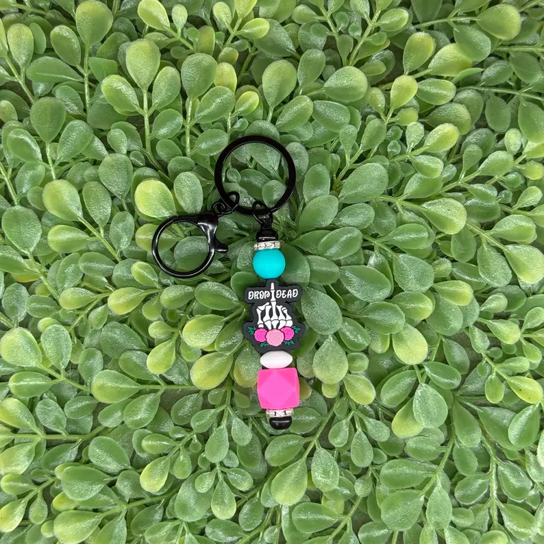 Drop Dead (Black with Teal)